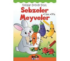 Noktaları Birleştir Boya - Sebzeler Meyveler - Kolektif - limonKIDS