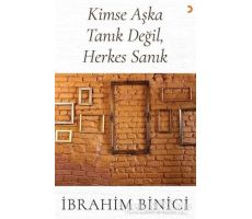 Kimse Aşka Tanık Değil, Herkes Sanık - İbrahim Binici - Cinius Yayınları