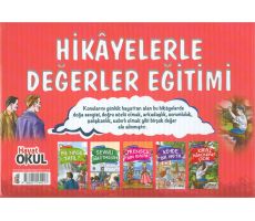 Hikayelerle Değerler Eğitimi Seti (5 Kitap Takım) - İbrahim Ünsal - Hayat Okul Yayınları