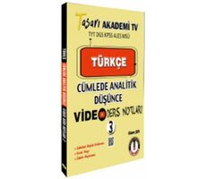 Türkçe Cümlede Analitik Video Ders Notları 3 - Kolektif - Tasarı Eğitim Yayınları