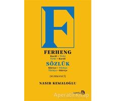 Sözlük (Kürtçe-Türkçe) Ferheng (Kurdi-Tirki) - Nasır Kemaloğlu - Avesta Yayınları