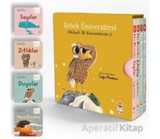 Bebek Üniversitesi 2 - Hikayeli İlk Kavramlarım Set (4 Kitap) - Çağrı Odabaşı - Sincap Kitap