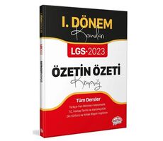 Editör 2023 8. Sınıf LGS I. Dönem Konuları Özetin Özeti Kitapçığı