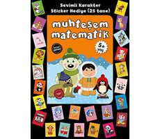 Stickerlı 5+ Yaş Muhteşem Matematik - Pedagog Afife Çoruk - Beyaz Panda Yayınları