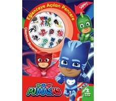 Pjmasks Eğlenceye Açılan Pencere Çıkartmalı Boyama Kitabı - Kolektif - Doğan Çocuk