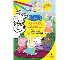 Renkler Çıldırdı - Peppa Pig Çıkartmalı Boyama Partisi - Kolektif - Doğan Çocuk