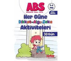 ABS 5-6 Yaş Her Güne Dikkat-Algı-Zeka Aktiviteleri 30 Gün - Buçe Dayı - Pinokyo Yayınları