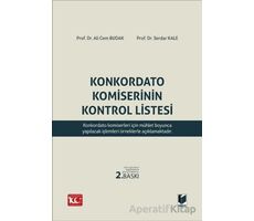 Konkordato Komiserinin Kontrol Listesi - Serdar Kale - Adalet Yayınevi