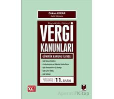 Kaynakçalı-Güncel Vergi Kanunları - Özkan Aykar - Adalet Yayınevi