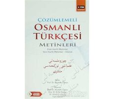 Çözümlemeli Osmanlı Türkçesi Metinleri - Mustafa Özkan - Eğitim Yayınevi - Ders Kitapları