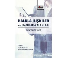 Halkla İlişkiler ve Uygulama Alanları - Özgür Selvi - Eğitim Yayınevi - Ders Kitapları