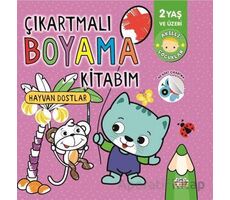 Çıkartmalı Boyama Kitabım-hayvan Dostlar - Kolektif - 0-6 Yaş Yayınları