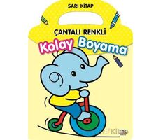 Çantalı Renkli Kolay Boyama- Sarı Kitap - Kolektif - 0-6 Yaş Yayınları