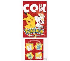 Pokemon Çok Boya - Çıkartmalı Dev Boyama Kitabı - Kolektif - Doğan Çocuk