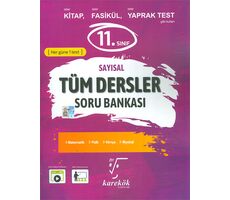 11.Sınıf Tüm Dersler Soru Bankası Sayısal Karekök Yayınları