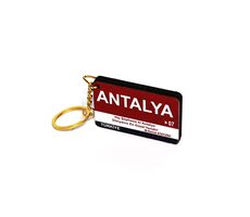 Antalya (07) Ahşap Anahtarlık