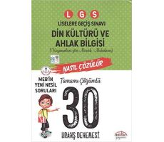 Editör LGS Din Kültürü ve Ahlak Bilgisi Çözümlü Branş 20 Denemesi