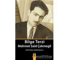 Bilge Terzi Mehmet Said Çekmegil - Metin Önal Mengüşoğlu - Okur Kitaplığı