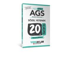 Yediiklim Yayınları 2025 MEB AGS Sözel Yetenek Tamamı Çözümlü 20 Deneme