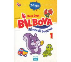 Doya Doya Bil Boya Bilmeceli Boyama 1 (3-4 Yaş) - Kolektif - Talas Yayınları