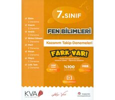 7.Sınıf Fen Bilimleri Kazanım Takip Denemeleri KVA Yayınları