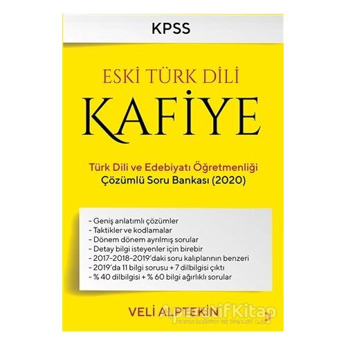 Eski Türk Dili Kafiye Türk Dili ve Edebiyat Öğretmenliği Çözümlü Soru Bankası 2020