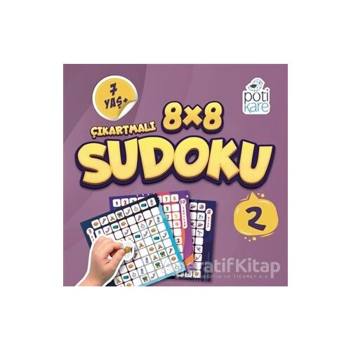 8x8 Çıkartmalı Sudoku 2 - Kolektif - Pötikare Yayıncılık