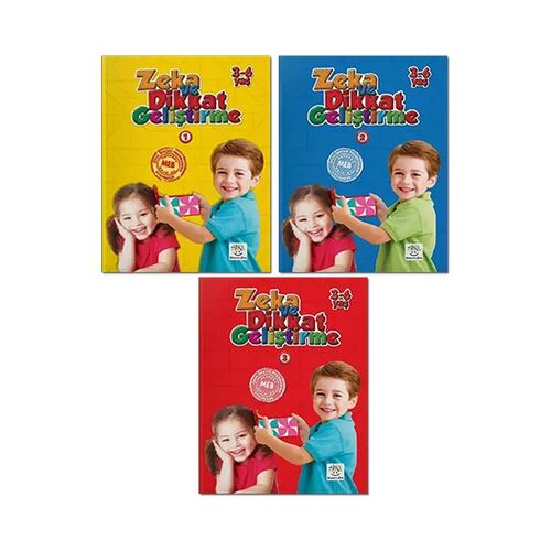 Yükselen Zeka 3-6 Yaş Kodlama ve Dikkat Geliştirme Seti (3 Kitap Set)