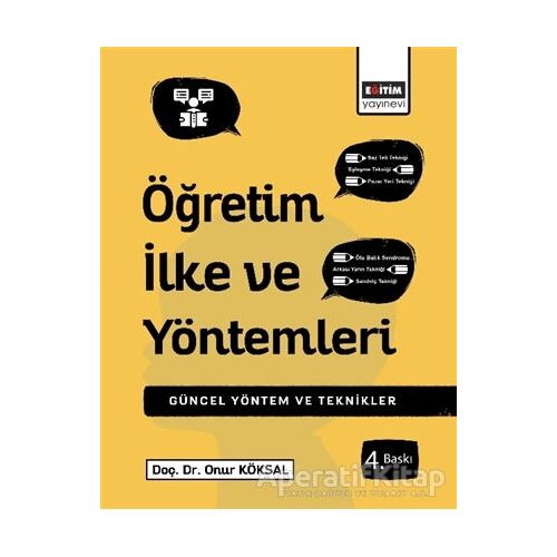 Öğretim İlke ve Yöntemleri - Onur Köksal - Eğitim Yayınevi - Ders Kitapları