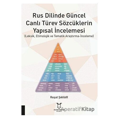 Rus Dilinde Güncel Canlı Türev Sözcüklerin Yapısal İncelemesi - Reşat Şakar - Akademisyen Kitabevi