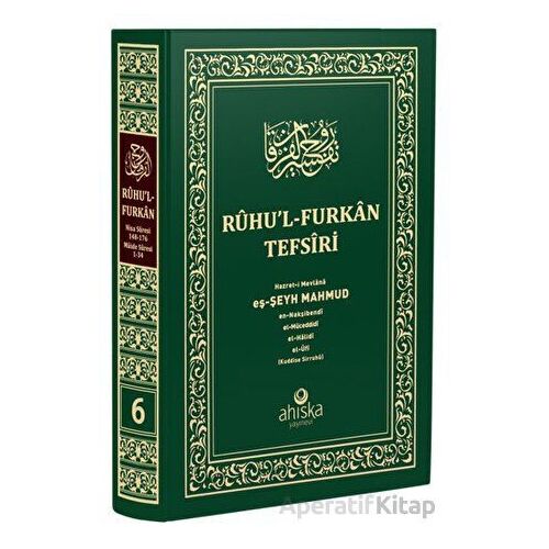 Ruhul Furkan Tefsiri 6. Cilt (Orta Boy) - Mahmud Ustaosmanoğlu - Ahıska Yayınevi