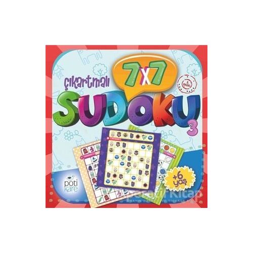 7x7 Çıkartmalı Sudoku (3) - Kolektif - Pötikare Yayıncılık