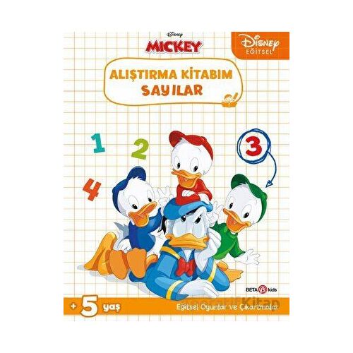 Disney Eğitsel Çıkartmalı Alıştırma Kitabım Sayılar - Gökçe Demir - Beta Kids