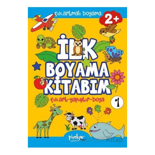 Çıkartmalı İlk Boyama Kitabım - 1 (2+ Yaş) - Buçe Dayı - Pinokyo Yayınları