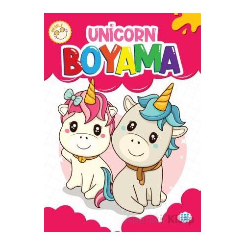 Neşeli Unicorn Boyama - Kollektif - Dokuz Çocuk