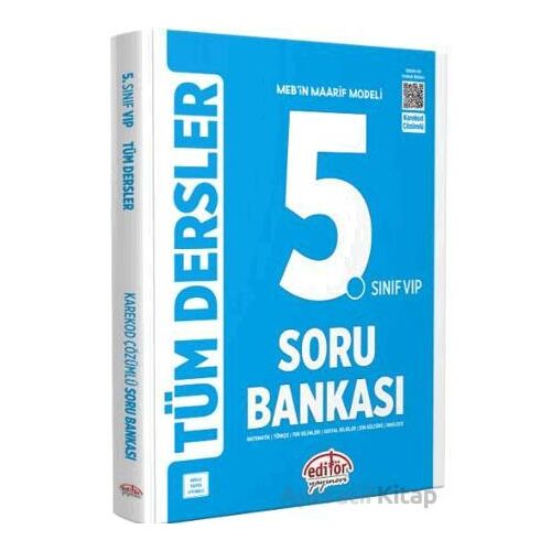 5. Sınıf VIP Tüm Dersler Soru Bankası - Editör Yayınevi