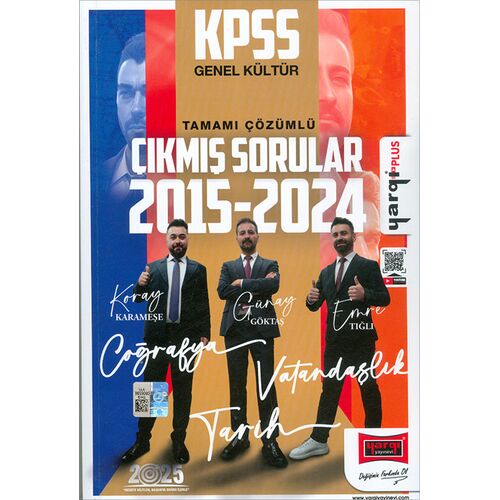 Yargı 2025 KPSS Genel Kültür Konulara Göre Çıkmış Sorular Kitabı