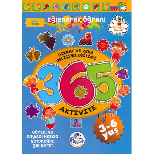 Mavi Kitap 3-6 Yaş Aktivite Kitabı - Minik Flipper