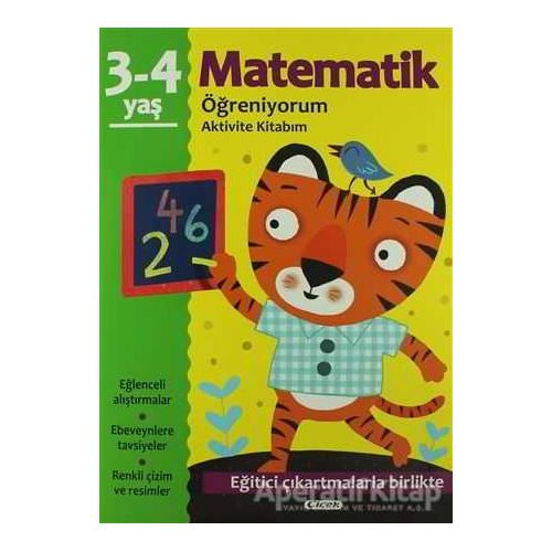 Matematik Öğreniyorum 3-4 Yaş Aktivite Kitabım - Çiçek