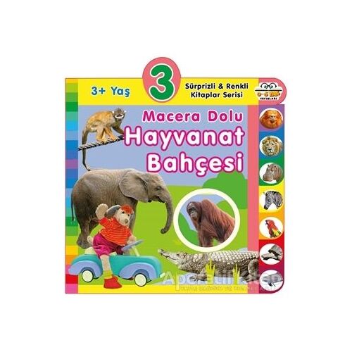 3+ Yaş Macera Dolu Hayvanat Bahçesi - Kolektif - 0-6 Yaş Yayınları