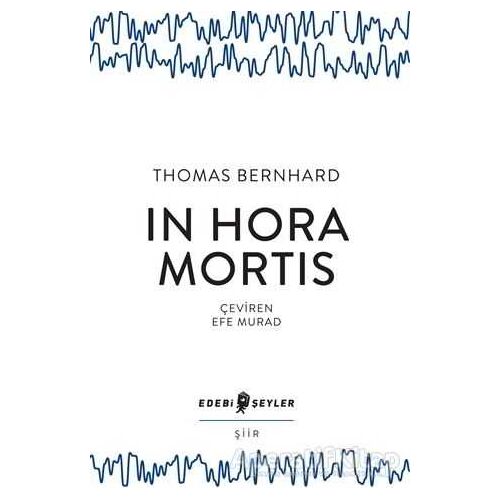 In Hora Mortis - Thomas Bernhard - Edebi Şeyler